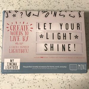 Lightbox message sign